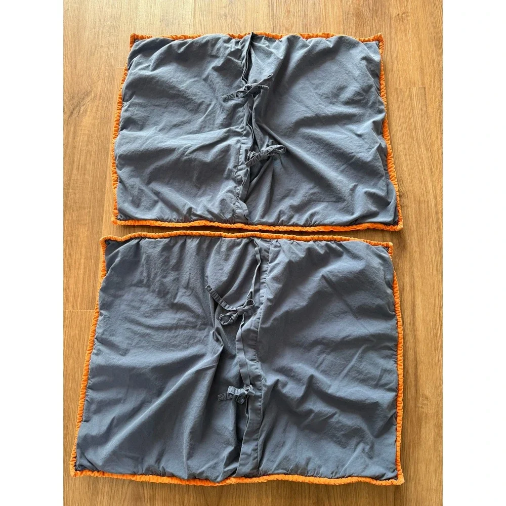 2x Pottery Barn The Land of Nod‎ Solar System Standard Shams Planets Blue Cotton